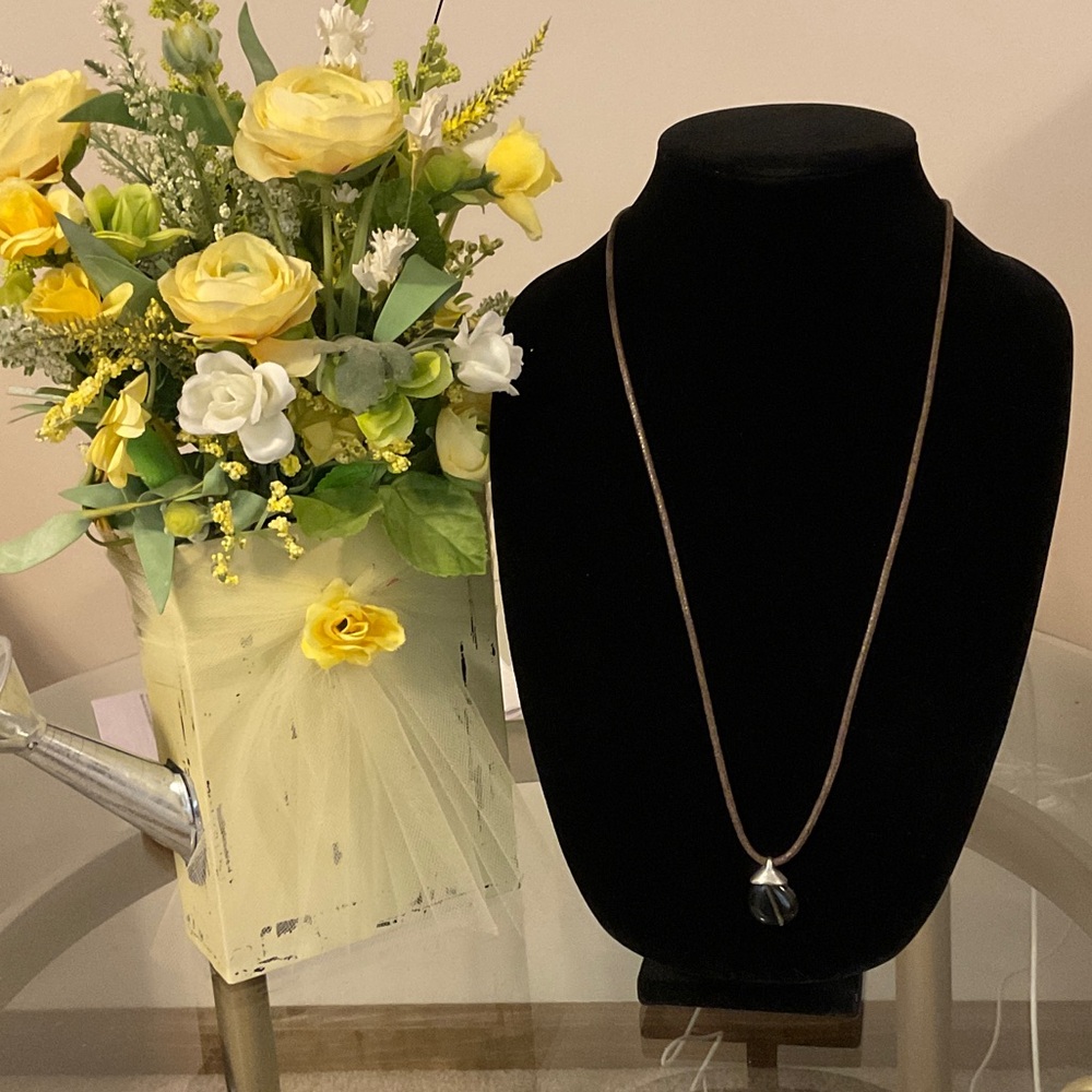 J. Jill Brown Necklace with Silver Pendant